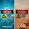 Signmission Do Not Operate Without Guards In Place Danger Sign, Plastic, 10in W x 7in L, 2PK OS-2PACK-DS-P-710-L-1160 - alternate 5